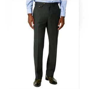 Tayion By Montee Holland Mens Classic-Fit Wool-Blend Awonder Gray Dress Pants